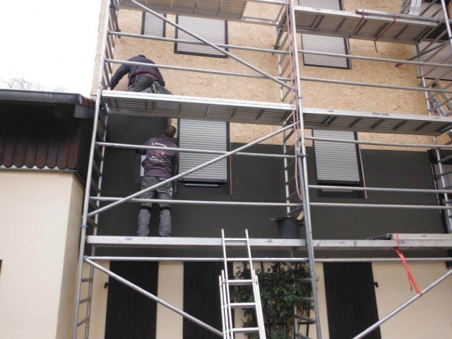 Fassadensanierung mit Schiefer