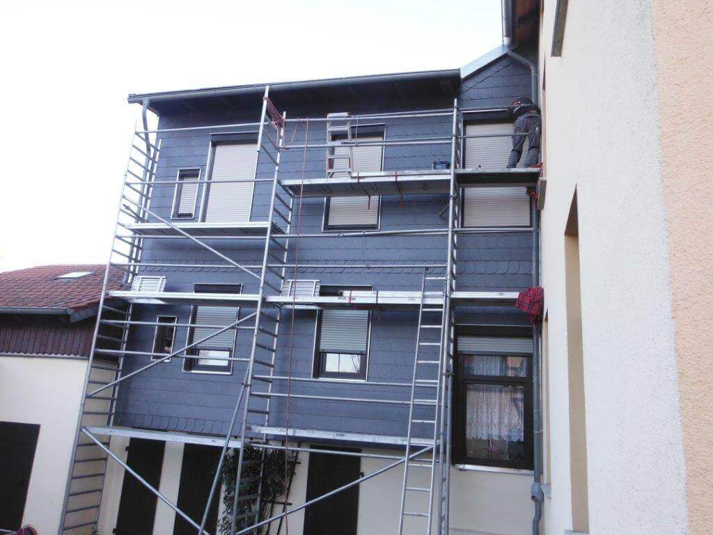 Fassadensanierung mit Schiefer